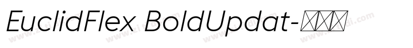 EuclidFlex BoldUpdat字体转换